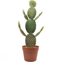 položky Dekorativní kaktusová umělá hrnková rostlina opuncie 64cm