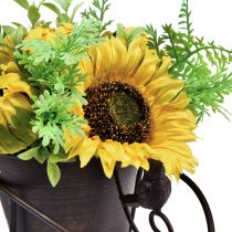položky Slunečnicový trakař na aranžování umělých květin 30cm