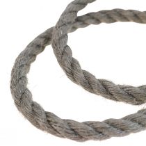 položky Jutová stuha jutová šňůra jutová dekorace antracit Ø7mm 5m