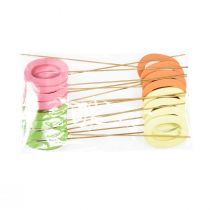 položky Číselné zátky narozeninové 0 květinové zátky dřevěné 27,5cm 16 ks