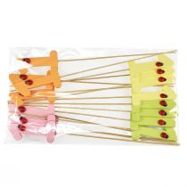 položky Číselná zátka narozeninová 1 květinová zátka dřevěná 27,5cm 16 ks