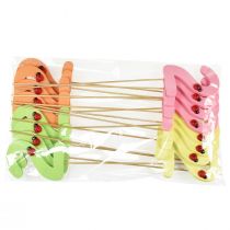 položky Číselné zátky narozeninové 2 květinové zátky dřevěné 27,5cm 16 ks