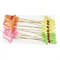 položky Číselné zátky narozeninové 4 květinové zátky dřevěné 27,5cm 16 ks