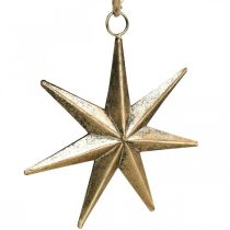 položky Vánoční dekorace přívěsek hvězda zlatý starožitný vzhled Š19,5cm