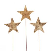 Ozdobné hvězdičky na nalepení kůry stromu dekorace hvězdičky Advent 22cm 24ks
