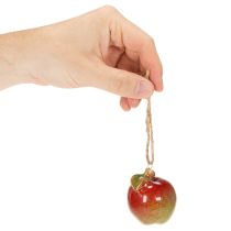 položky Podzimní dekorace jablko keramické k zavěšení 5cm 4ks