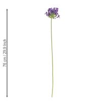 položky Umělé květiny agapanthus fialová dekorace lilie 75cm 2ks