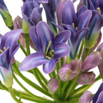 položky Agapanthus African Lily Umělé květiny Fialová L75cm 2ks