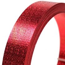 Hliníková stuha plochý drát červený 20mm 5m