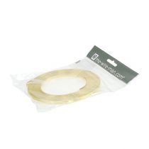 položky Hliníkový plochý drát, zlatý, 5 mm x 10 m, pro květinové aranžmá a dekorace