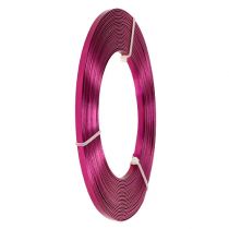 Hliníkový plochý drát růžový 5mm 10m