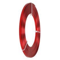 Hliníkový plochý drát červený 5mm 10m