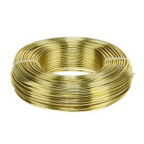 Hliníkový drát Ø2mm 500g 60m zlatý