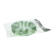 položky Hliníkový drát 2mm 500g, 60m mátově zelený - řemeslný drát pro dekorace, floristiku a modelářství