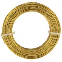položky Zlatý hliníkový drát, 2 mm, 60 m, 500 g, ohebný drát na dekorace a šperky.
