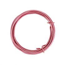 položky Hliníkový drát 2mm růžový 3m