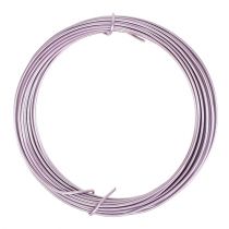 Hliníkový drát pastelově fialový Ø2mm 12m