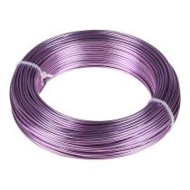 Hliníkový drát fialový Ø2mm bižuterní drát levandulový kulatý 500g 60m