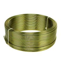 položky Hliníkový drát Ø2mm olivově zelený 500g (60m)