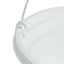 položky Květinový závěsný košík 25cm bílý