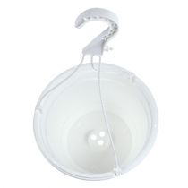 položky Květinový závěsný košík 25cm bílý