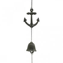 Závěsný kotevní zvonek, námořní dekorační zvonek, litina L47,5cm
