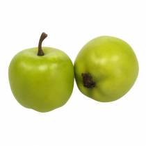 Dekorativní mini jablíčka zelenožlutá umělá V4,3cm Ø3,6cm 24ks