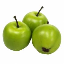 Dekorativní ovocné mini jablko umělé zelené 4,5cm 24ks