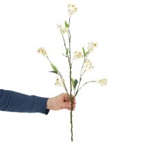 položky Větev jabloňového květu, umělá květinová větev, bílá, 65 cm, 1 kus