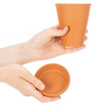 položky Nádrž na vodu Aquasafe s napáječkou proti hmyzu do zahrady, na balkon a terasu, 12 cm, 3 kusy