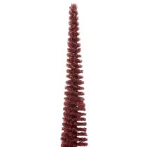 položky Dekorativní vánoční stromeček, štíhlá figurka stromku na dřevěném podstavci, 60 cm