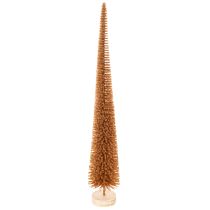 položky Umělá vánoční ozdoba na stromeček, tenká, s dřevěným podstavcem, 40 cm, 3 kusy