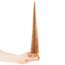položky Umělá vánoční ozdoba na stromeček, tenká, s dřevěným podstavcem, 40 cm, 3 kusy