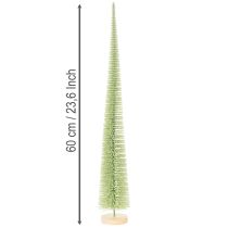 položky Umělý vánoční stromeček, dekorativní stromeček na dřevěném podstavci, 60 cm