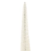 položky Dekorativní vánoční stromeček s dřevěným podstavcem pro zimní dekoraci, 40 cm, 3 kusy