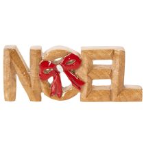 položky Vánoční nápis Noel s mašlí, vánoční dekorace, 18 cm