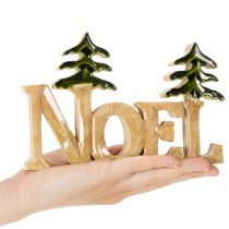 položky Vánoční dekorace Noel stojan se dvěma jedlemi 18cm