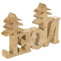 položky Vánoční dekorace Noel stojan se dvěma jedlemi 18cm