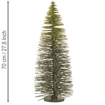 položky Umělý zelený vánoční stromeček pro zimní dekoraci, 70 cm