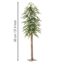 položky Umělá jedle se sněhovou výzdobou, zimní a vánoční, 95 cm