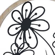 položky Kovová květinová stolní dekorace dřevěná kovová jarní dekorace V19cm