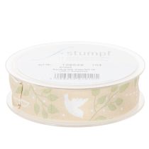 položky Stuha pro biřmování, přijímání a křest - béžová, šířka 25 mm, délka 20 m