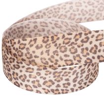 položky Dárková stuha s leopardím vzorem, šířka 25 mm, délka 18 m