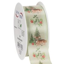 položky Dekorativní stuha s motivem jelena, lesa a květin, 40 mm x 15 m