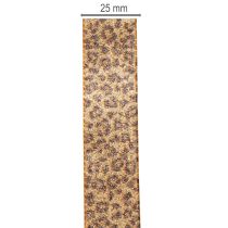 položky Dárková stuha s leopardím vzorem pro kreativní dekorace a floristiku, 25 mm x 20 m