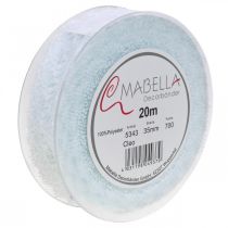 položky Stuha s krajkou, svatební dekorace, dekorační stuha Bílá š35mm d20m