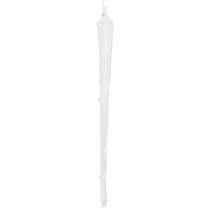 položky Dekorace na stromeček rampouch skleněná dekorace k zavěšení 19cm 3 kusy
