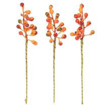 položky Hrozen oranžových bobulí, dlouhý 20 cm