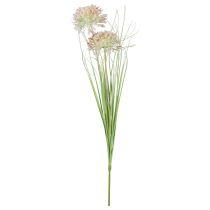 Umělá květina koule květina allium okrasná cibule umělá červená zelená 90cm