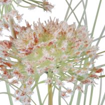 Umělá květina koule květina allium okrasná cibule umělá červená zelená 90cm